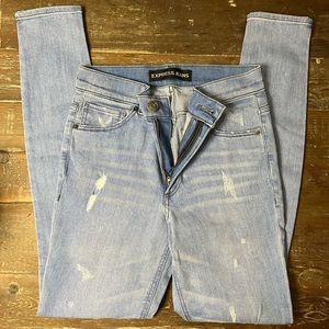 Jean leggings high rise